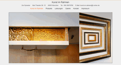 Desktop Screenshot of kunst-im-rahmen.com